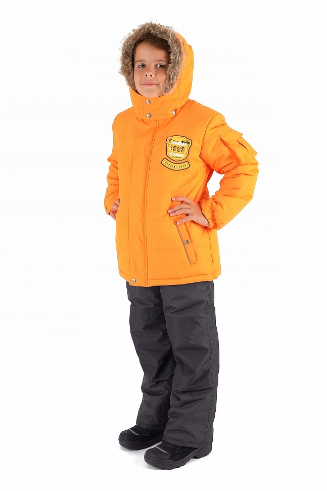 купить зимний костюм премонт для мальчика с оранжевой курткой