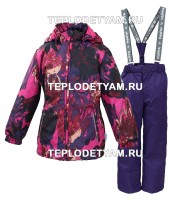 Костюм для девочки Huppa (арт. 41260111-71263 Yonne1, цвет темно-фиолетовый)