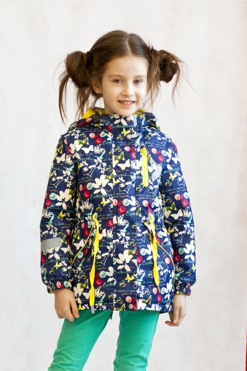 Куртка парка для девочки Oldos (арт. Милана, цвет синий)
