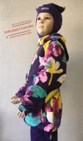 Костюм для девочки Huppa (арт. 41260114-81373 Yonne1, цвет фиолетовый с лилиями)