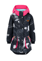 Куртка для девочки Oldos (арт. Олая, черный ярко-розовый)
