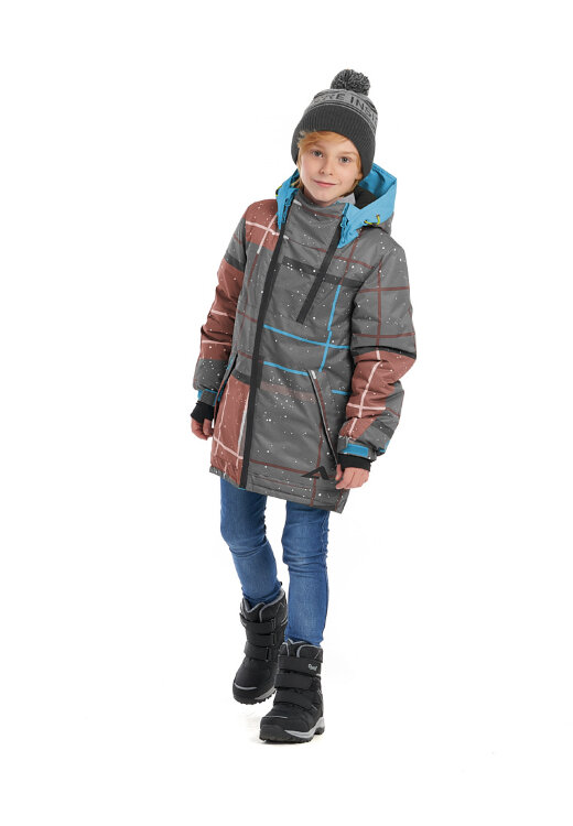 Куртка для мальчика Oldos Active (арт. Теос графит)