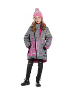 Куртка для девочки Oldos Active (арт. Тина светло-серый розовый)