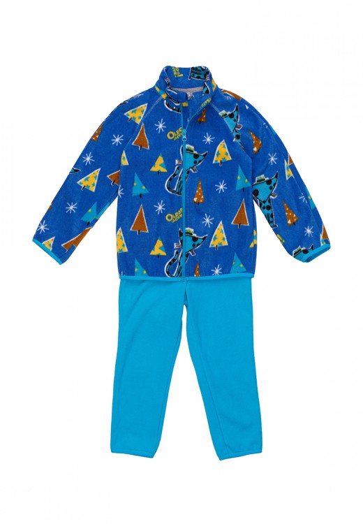 Флисовый костюм для мальчика Oldos (мод. Джак, цвет синий голубой)